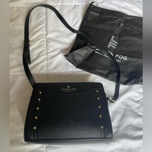 London Fog taylor studded caviar crossbody bag